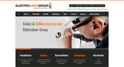 Desktop Screenshot of elektrobaer-group.ch